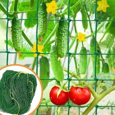 Tuin-rankrooster voor klimplanten, robuust groentekommernet voor klimplanten, groene erwten, tomaten, wijnplanten, outdoor groeinet (2,9 x 1,8 m)