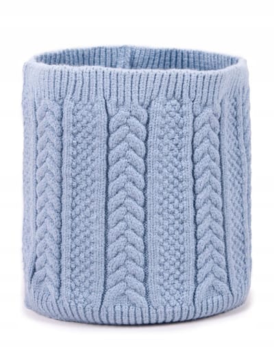 YoClub Kinder Komin Warkocz - Zachte Viscose, Blauw