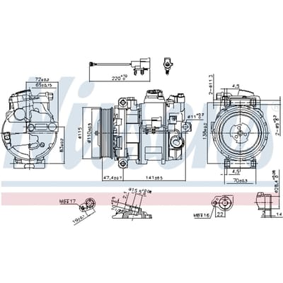 Compressor airconditioning NISSENS 890306