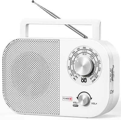 Draagbare radio met netvoeding en batterij voor AM, FM en SW - Ideaal voor thuis, outdoor en noodgevallen