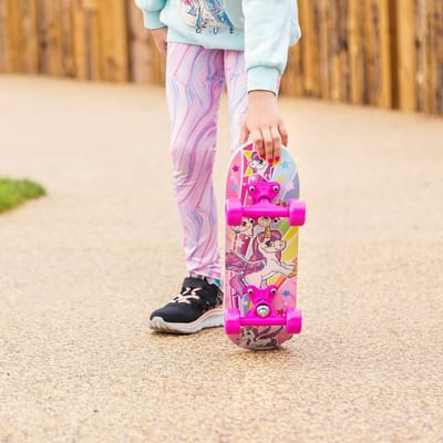 Kinder Skateboard - Houten Board - Buiten Spelen - Eenhoorn Design - 43 cm - Assorti