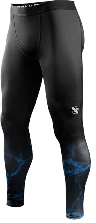 Hayabusa UFC BJJ Heren Spats - Zwart/Blauw - maat M