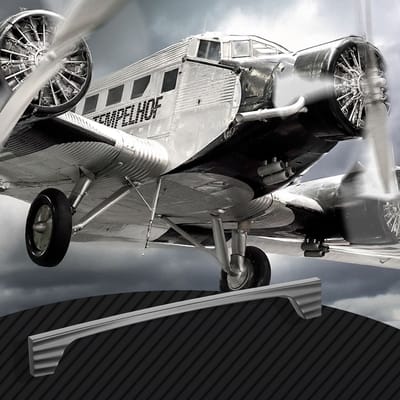 SOTECH meubelgreep WING BA 192 mm, antraciet, kastgreep, keukengreep, vitrinekastgreep