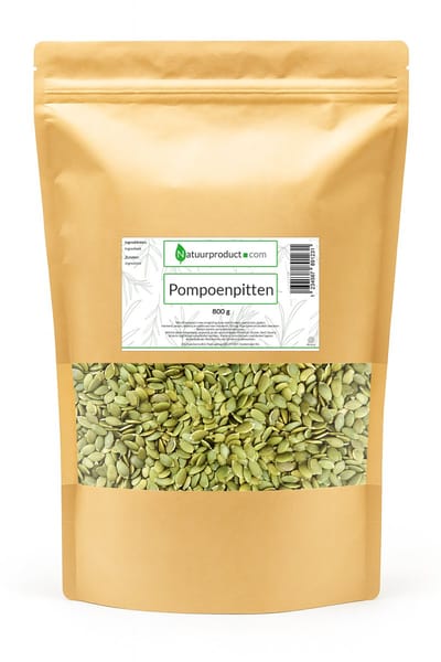 Pompoenpitten Europese Premium kwaliteit - rijk aan zink, ijzer en magnesium - Natuurproduct - 800 gram