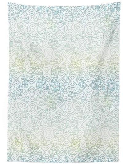 ABAKUHAUS Tafelkleed Pastel – Abstracte Stijl – 140x170 cm – Lichtgroen/Blauw