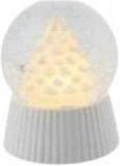 Sirius Kerstboom Sneeuwbol met motor en led licht H 12,5 cm