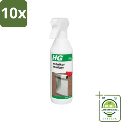 10 x HG Rolluiken Reiniger 500 ml - Grootverpakking - Rolluikkast Reiniger - Rolluiken Schoonmaken - Vuil Verwijderen Rolluiken - Rolluiken Reiniging - Rolluiken Schoonmaakmiddel