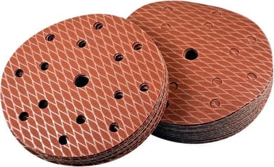 Rhombic Schuurpapier P120 – 100 Stuks – 15 Gaten – Langere Levensduur & Schoner Schuren - Met Stofkanaaltjes voor Maximale Stofafzuiging – Duurzaam & Onscheurbaar