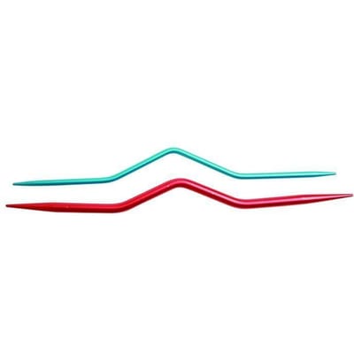 Aiguille à tricoter - KNITPRO - 45501A - Aluminium - Rouge-Bleu - 2,54 mm pur