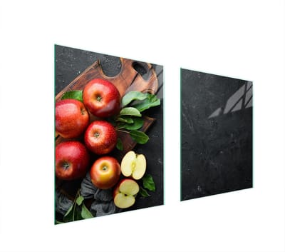 TMK ArtDeko - Serie - Glazen Beschermplaat - 85x52 cm - Voor Alle Soorten Fornuizen