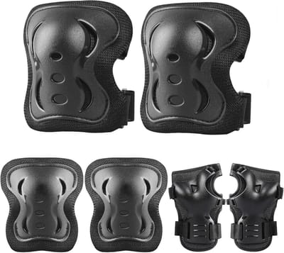 Kniebeschermers, Elleboogbeschermers en Polsbeschermers voor Kinderen - Glow-in-the-Dark Sportbeschermingsset voor Skateboarden, Fietsen en Rolschaatsen