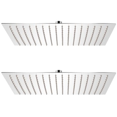 vidaXL - Regendouchekoppen - 2 - st - 30x40 - cm - roestvrij - staal