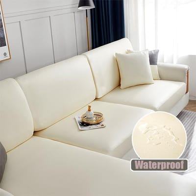 Pu waterdichte lederen bankstoelhoes voor woonkamer stretch hoes meubelbescherming 15 effen kleuren bankstelhoezen Normal Size (S)-1pc
