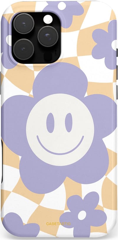 Casetastic Hoesje Geschikt voor Apple iPhone 16 Pro Max Magsafe - Stijlvolle Beschermende Duo-layer Case - Madeliefjes magie
