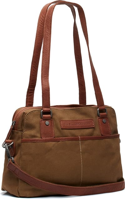 The Chesterfield Brand Schoudertas Schoudertas Milora Shoulderbag Olive Green Bruine