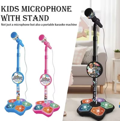 Kinder Microfoon - Zwart - Speelgoed met geluid - Kids Star - Kleine Artiest - Verjaardagscadeau Kinderen - Kleine Zanger - Kerstcadeau - Cadeau voor Sinterklaas en Kerst - I2.3