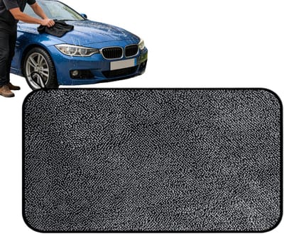 Microvezel Autohanddoeken - Reinigingsdoeken Voertuig - Auto Poetsen - Ultrazacht Krasvrij - 90x60cm - Grijs