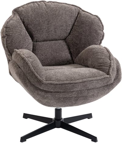 Fauteuil - Relaxstoel - Relaxfauteuil - Stoel - Met armleuning - Voor één Persoon - Grijs+Zwart