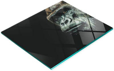 Serveerplank van gehard glas met Gorilla Graphics, 60x52 cm