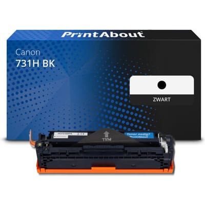 PrintAbout huismerk Toner 731H BK Zwart Hoge capaciteit Geschikt voor Canon