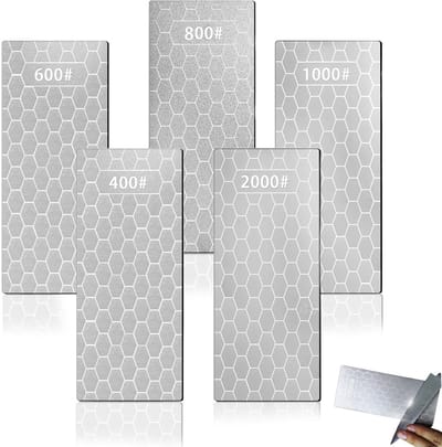 Diamant slijpstenen set van 5 - 400/600/800/1000/2000 korrel - robuust en duurzaam - ShopVlot