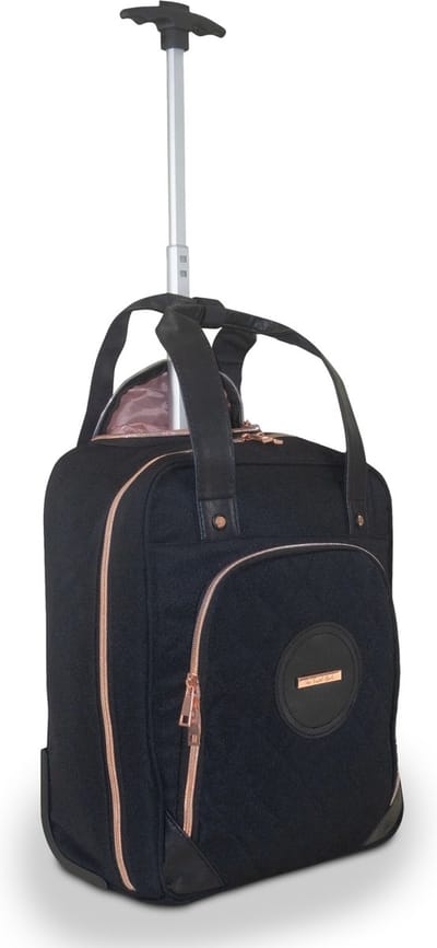 CabinMax Trolley Travel Hack - Handbagage 24L Wizzair - Handtas Transavia - 40x30x25cm - Zwart