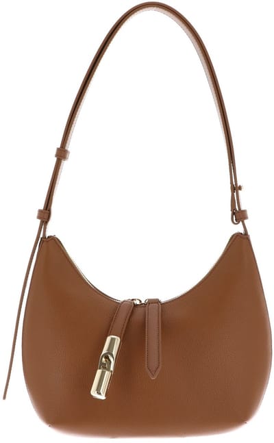 FURLA Leren schoudertas Goccia Shoulder Bag Brandy Lichtbruin
