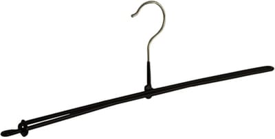 De Kledinghanger Gigant - Broekspeld - Volwassenen - 7981 - 50 Stuks - metaal - Zwart - Anti-slip Coating - 42 cm - Broekhanger - Pantalonhanger - Rokhanger (7981_00/50)