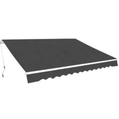 vidaXL - Luifel - handmatig - uittrekbaar - 600 - cm - antraciet