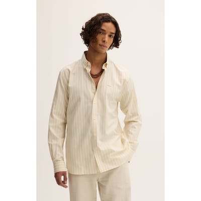 The Goodpeople Seinfield Soft Yellow Größe: L | Casual hemden Outlet | Herren | Gelb
