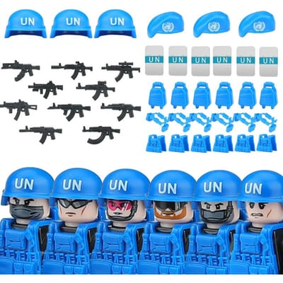 Moderne Stads SWAT Commando Figuren Unieke Krachten Bouwstenen RU VN Leger Soldaat Politie Militaire Wapenstenen Speelgoed