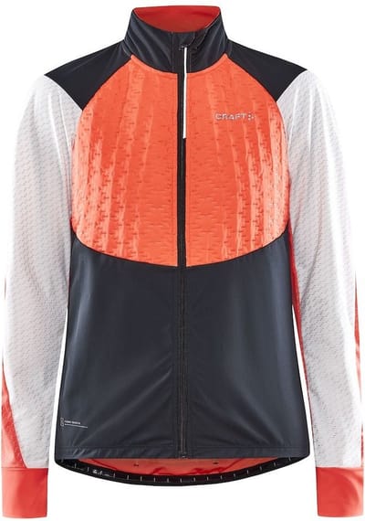 Craft Fietsjack Winter Dames Roze Grijs Zwart - ADV BIKE SUBZ LUMEN JACKET W SHOCK ASH WHITE-XL