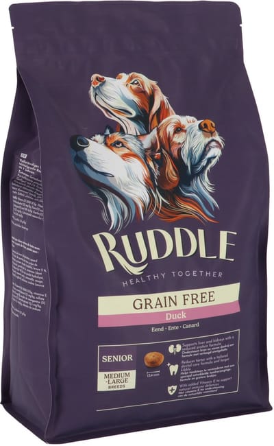 Ruddle Senior Medium & Large Breed Grainfree Eend - Hondenvoer - 3 kg