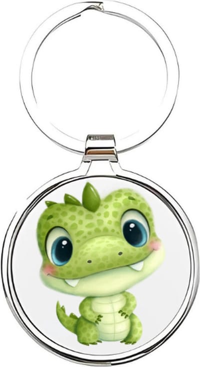 Akyol - Krokodil Sleutelhanger - krokodil - dierenliefhebbers - Croc - dierentuindieren - kaaiman - danger - roofdier - reptiel - aligator - gavialen - krokodilachtigen dieren - dierentuin - safari - crocodile - 4 x 7,5 CM