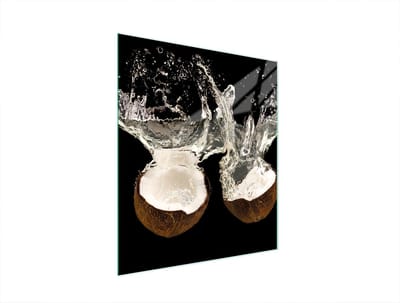 TMK ArtDeko Serie - Glazen Snijplank - 45x52 cm - Kokos - Veilig en Veelzijdig