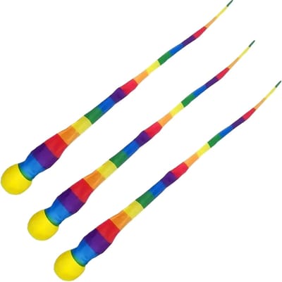 Trekbal set - Werpspel bal - Buiten spelen - Regenboog staart - 20 cm diameter - Meerdere kleuren