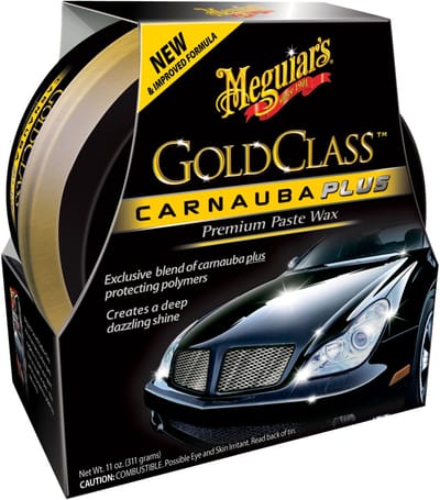 Meguiar’s Gold Class Carnauba Plus Premium Paste Wax 311g – Carnauba Autowax – Langdurige Lakbescherming – Premium Paste Wax