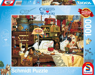 Schmidt - Legpuzzel - Maggie, de chaoot - Charles Wysocki - 1000 stukjes - Volwassenen - vanaf 12 jaar