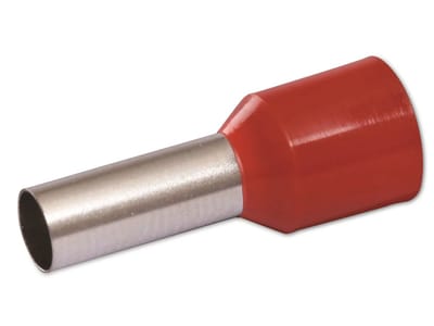 QUADRIOS Adereindhuls 22C432, 10 mm², Rood, Gedeeltelijk geïsoleerd, 100 stuks