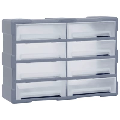 vidaXL - Organiser - met - 8 - grote - lades - 52x16x37 - cm