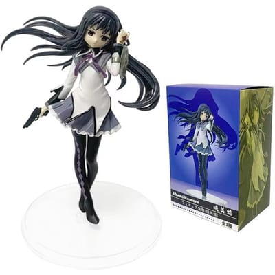 17cm Madoka Magica figuur Akemi Homura Anime PVC Model Verjaardagscadeau Ornamenten Verzamelaar Perfect Speelgoed kinder verjaardagscadeau blue