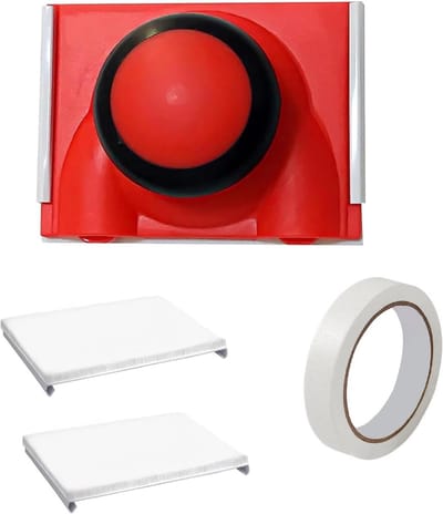 Professionele verfframingtools met reservepads en tape voor perfecte muur- en plafondranden