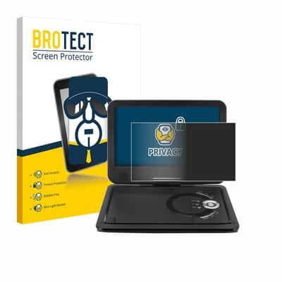 BROTECT - privacy screenprotector voor Soundmaster PDB1910SW DVD Player - Folie Beschermfolie Blauwlichtfilter