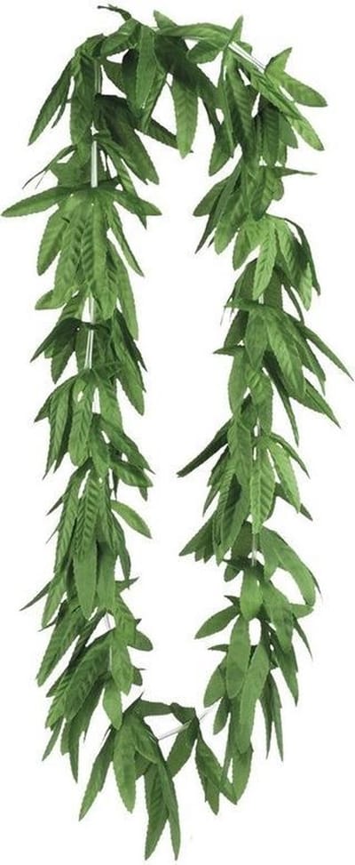 6 stuks Cannabis Hawai slinger| Hawai krans | Party| Cannabis| Hawai ketting