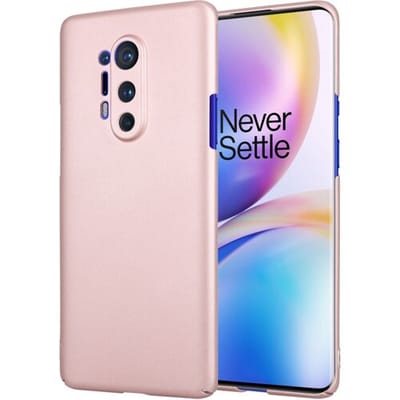 ShieldCase geschikt voor OnePlus 8 Pro Ultra thin case - roze - Siliconen backcover hoesje - Silicone case softcase beschermhoesje - Ultra dun hoesje - Ultra thin