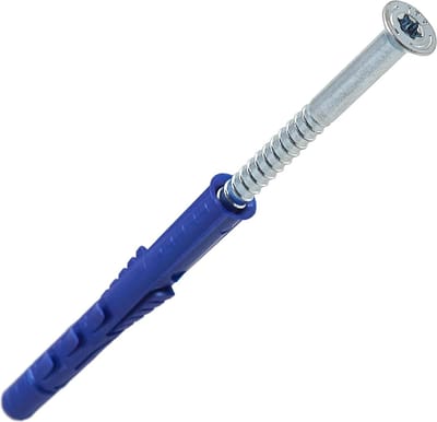 Frame Bevestiging - Verzonken Plug - Materiaaldelen Koppelen - Met Kraag - 10 x 100 mm - Zilverkleurig