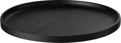 Oku Ronde Tray / Dienblad Black | Zwart | Hout