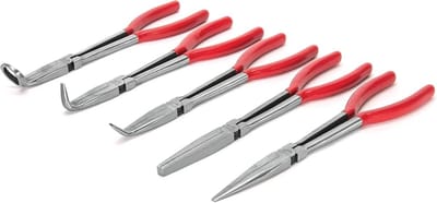 Tangenset 5-delig - Gereedschap set - Kluswerkzaamheden - Lang bereik ontwerp - 11 inch - Zwart
