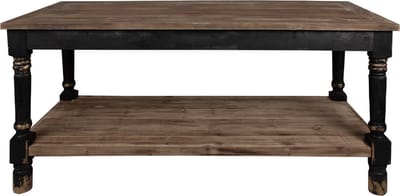 Clayre & Eef Presentatie Tafel 180x70x85 cm Zwart Hout