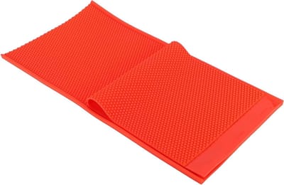 Bijenwas Schimmel - Honingraat Vellen - Ambachtelijk Maken - Flexibel Rubber Materiaal - 44x23cm - Rood
